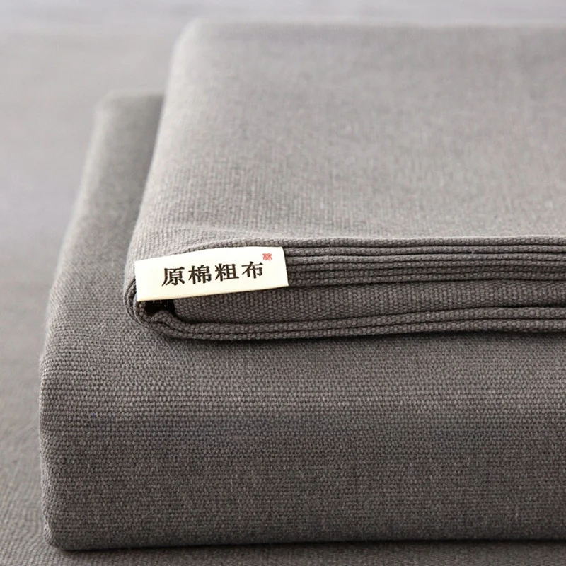 Thickened Solid Old Coarse Cloth Bed Sheet Single Piece Non-Pure Cotton Dormitory Quilt Three-Piec...