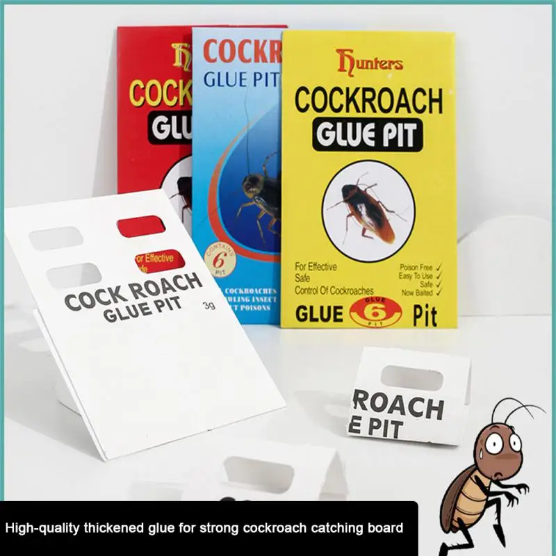 Ловушка для тараканов 1-10 шт. липкая приманка не токсичная дома и улицы