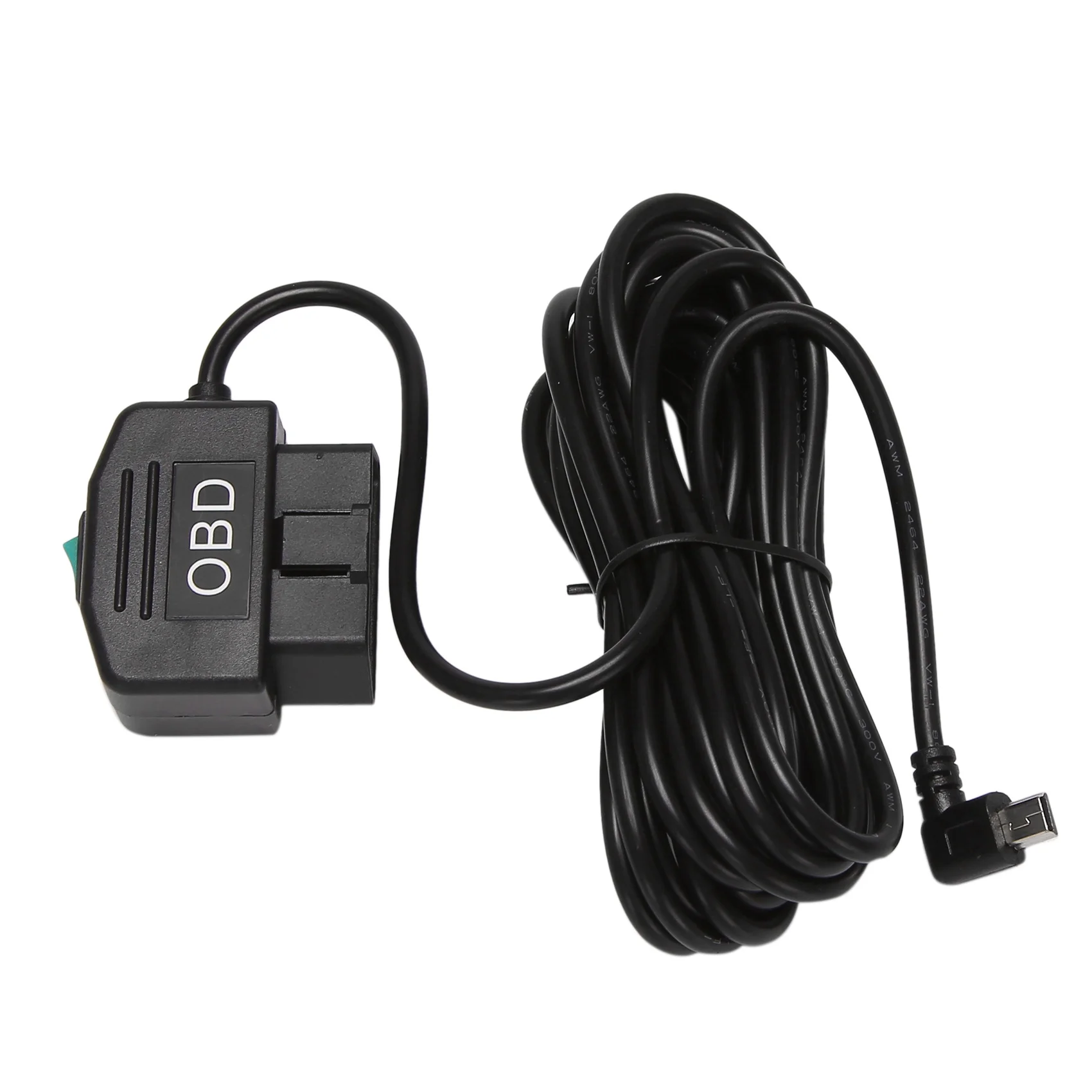 Выход 5 В 3 А USB-порты автомобильный адаптер OBD блок питания кабель метра линия