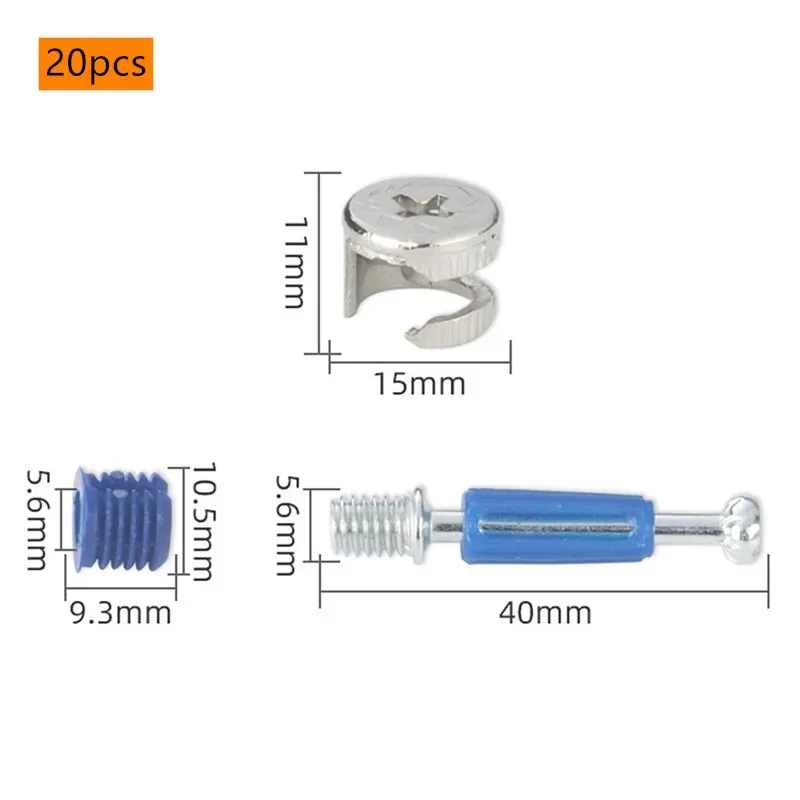 

Комплект крепежа LSH SKAI SET трехв одном для мебели 20 шт