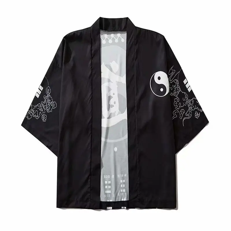 

Мужской летний кардиган Hanfu в китайском стиле 2023, мужской халат тай-Тао, мужской костюм Тан, Мужская свободная тонкая рубашка