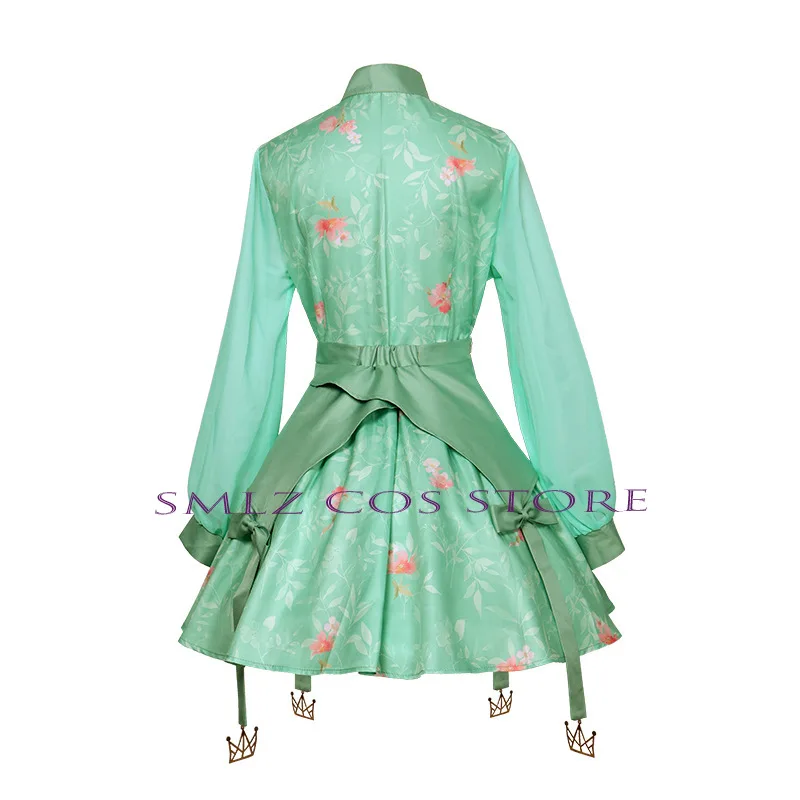 Костюм Kusanagi Nene на День Благодарения аниме PJSK зеленое платье комплект париков