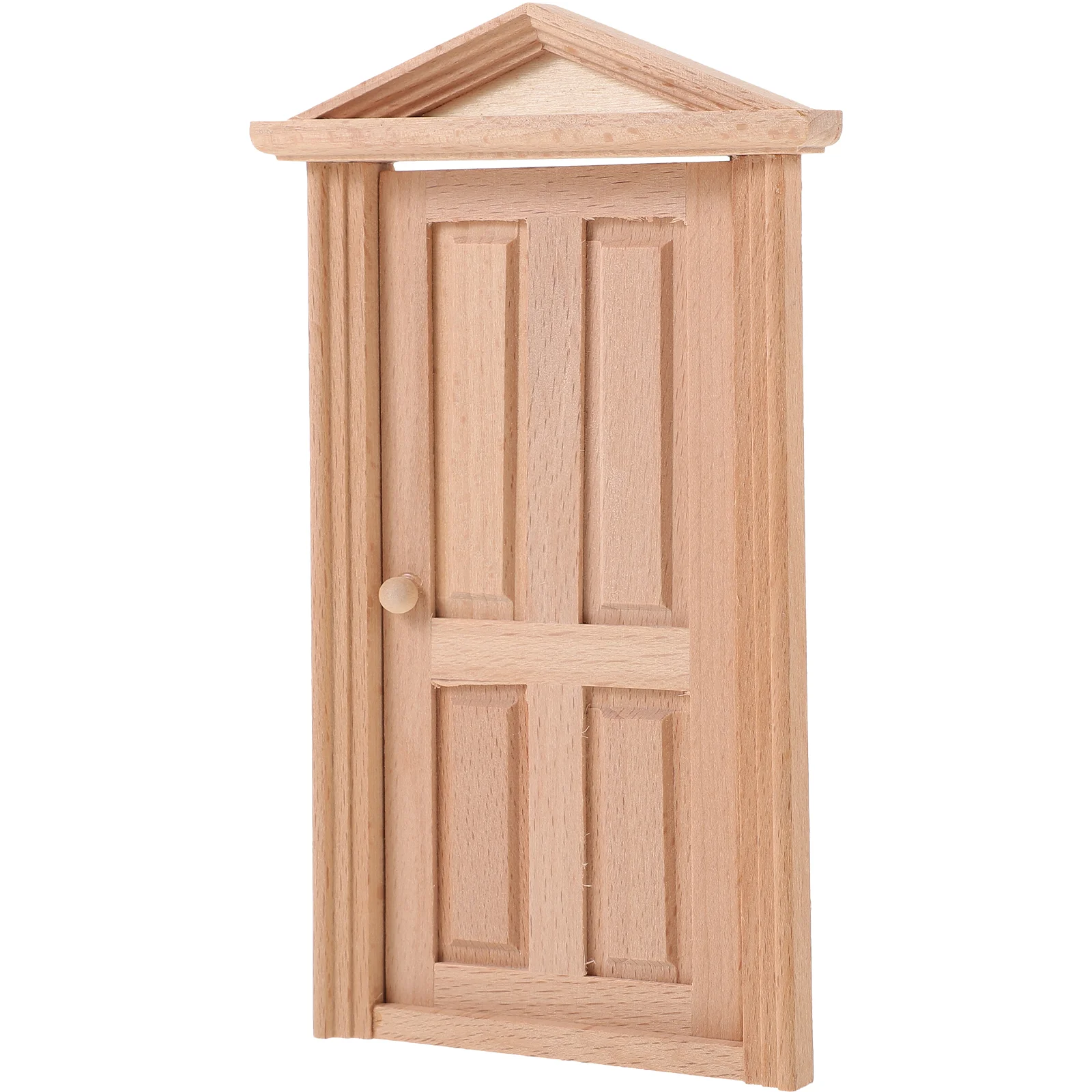 

Home Accessories Mini House Decor Door Dolls Unpainted Wooden Doors Furniture Miniature Gate Model