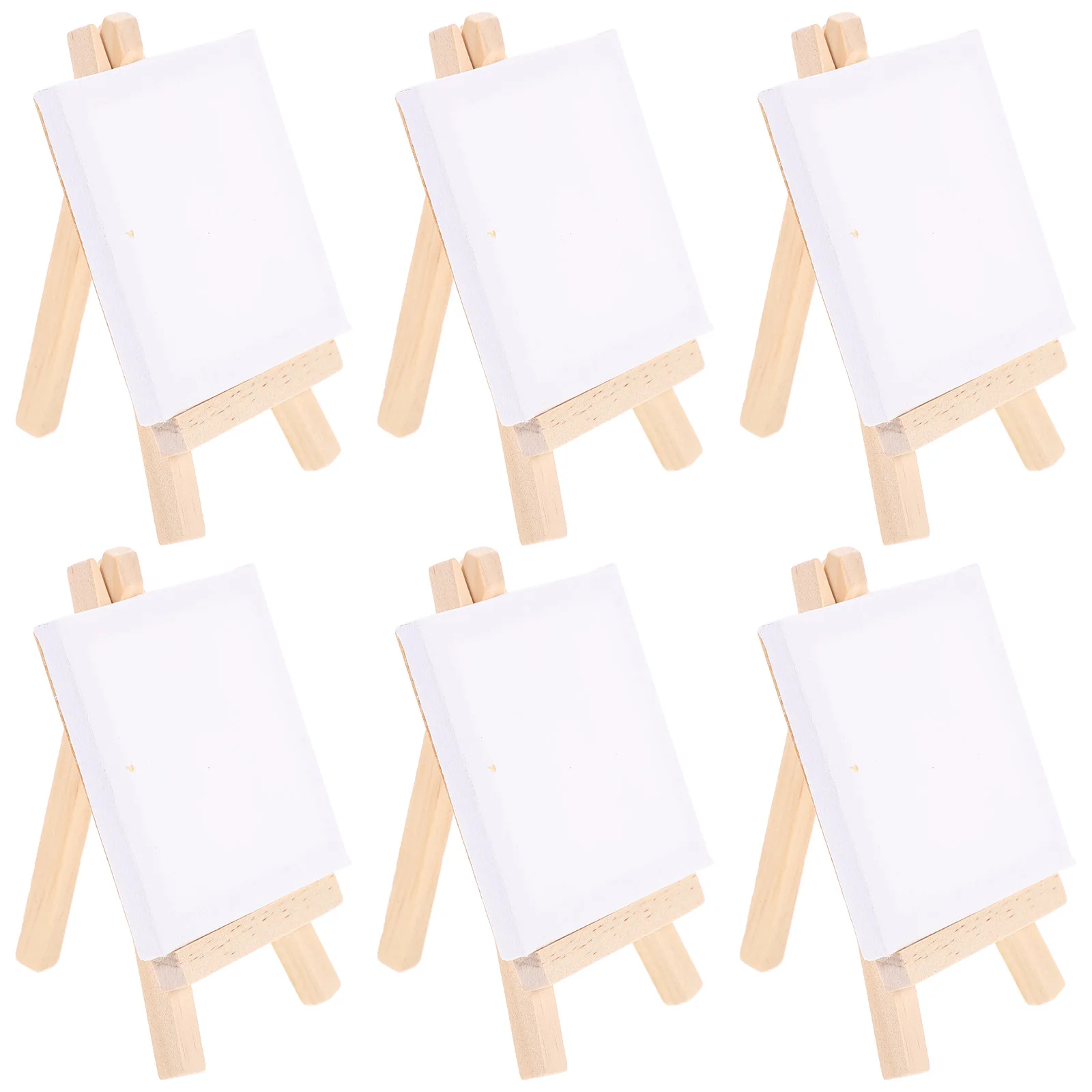 

Easel Mini Canvas Painting Set Wooden Display Wood Board Stand Boards Canvases Panels Kit Artist Stretched Oil Easels Tabletop