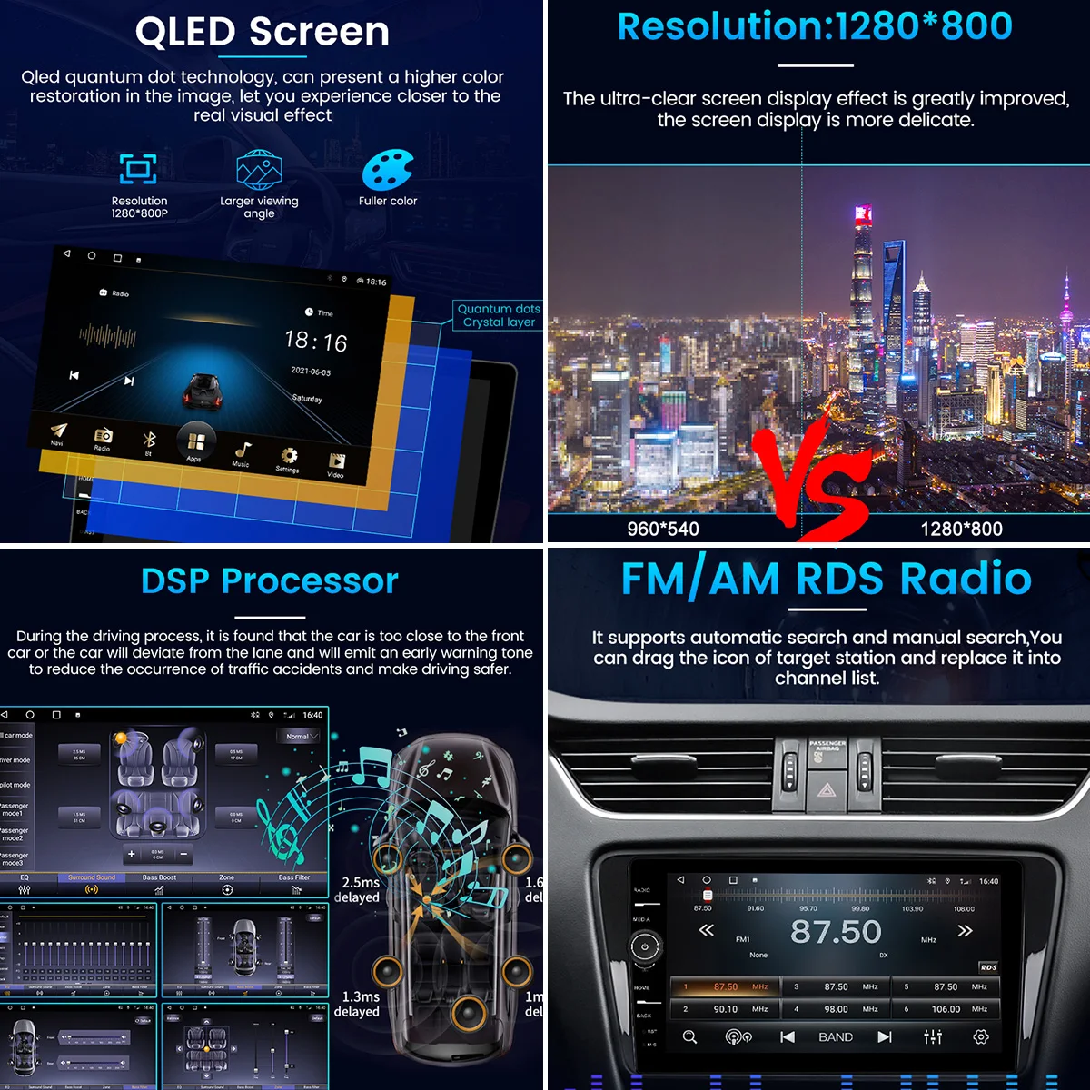 Автомобильная Мультимедийная система Carplay Android для Renault Kaptur Captur Clio Samsung QM3 2011-2018 QLED