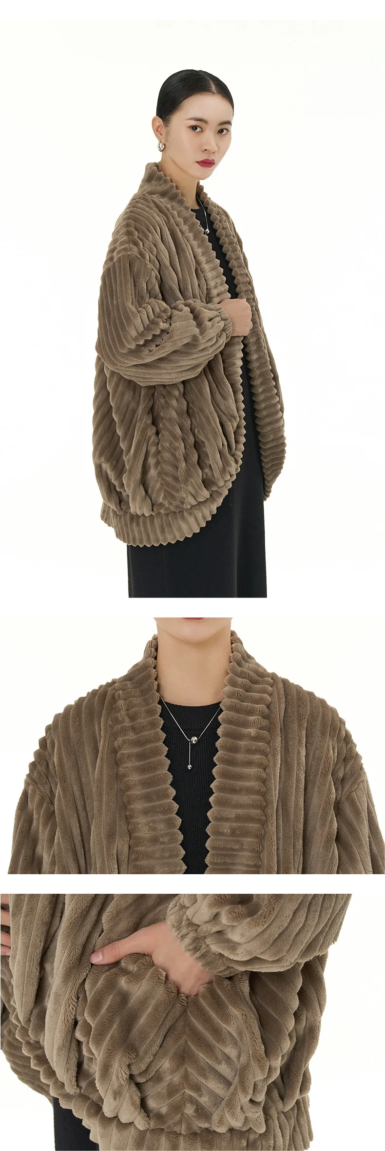 SuperAen 2025 осень и зима новые модные женские свободные пальто большого размера в