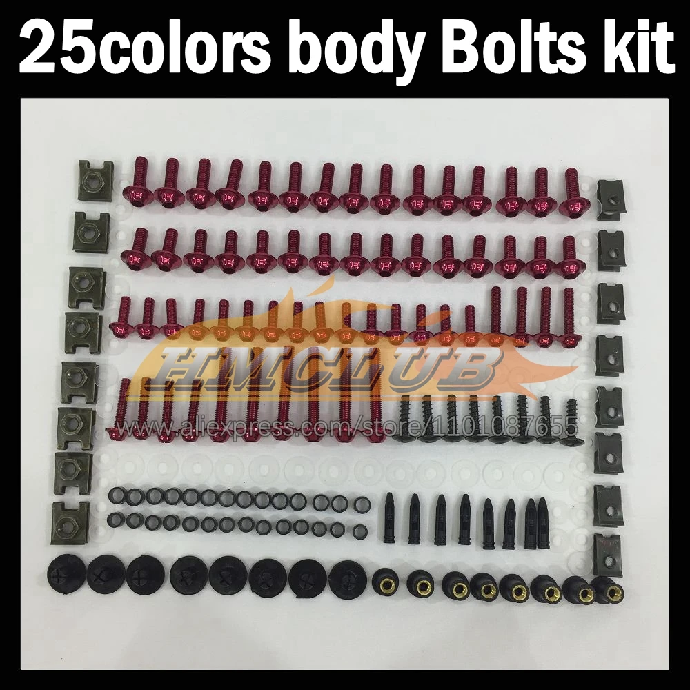 

268ps Full Screws Kit Body bolt For HONDA CBR250RR MC22 CBR 250RR 1990 1991 1992 1993 94 95 96 97 98 99 Fairing bolts screw NutS