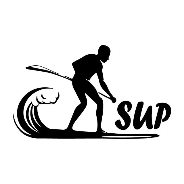 

17cmx10cm Car Stickers Decor Motorcycle Decals Stand Up Paddling Paddleboarding Vinyl Decorative Accessories Waterproof PVC