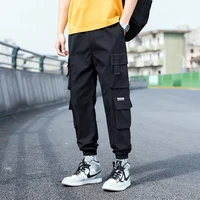 streetwear black mens jogging sweatpants casual elastic waist harem pants male large size 5xl 2021 men cargo pants