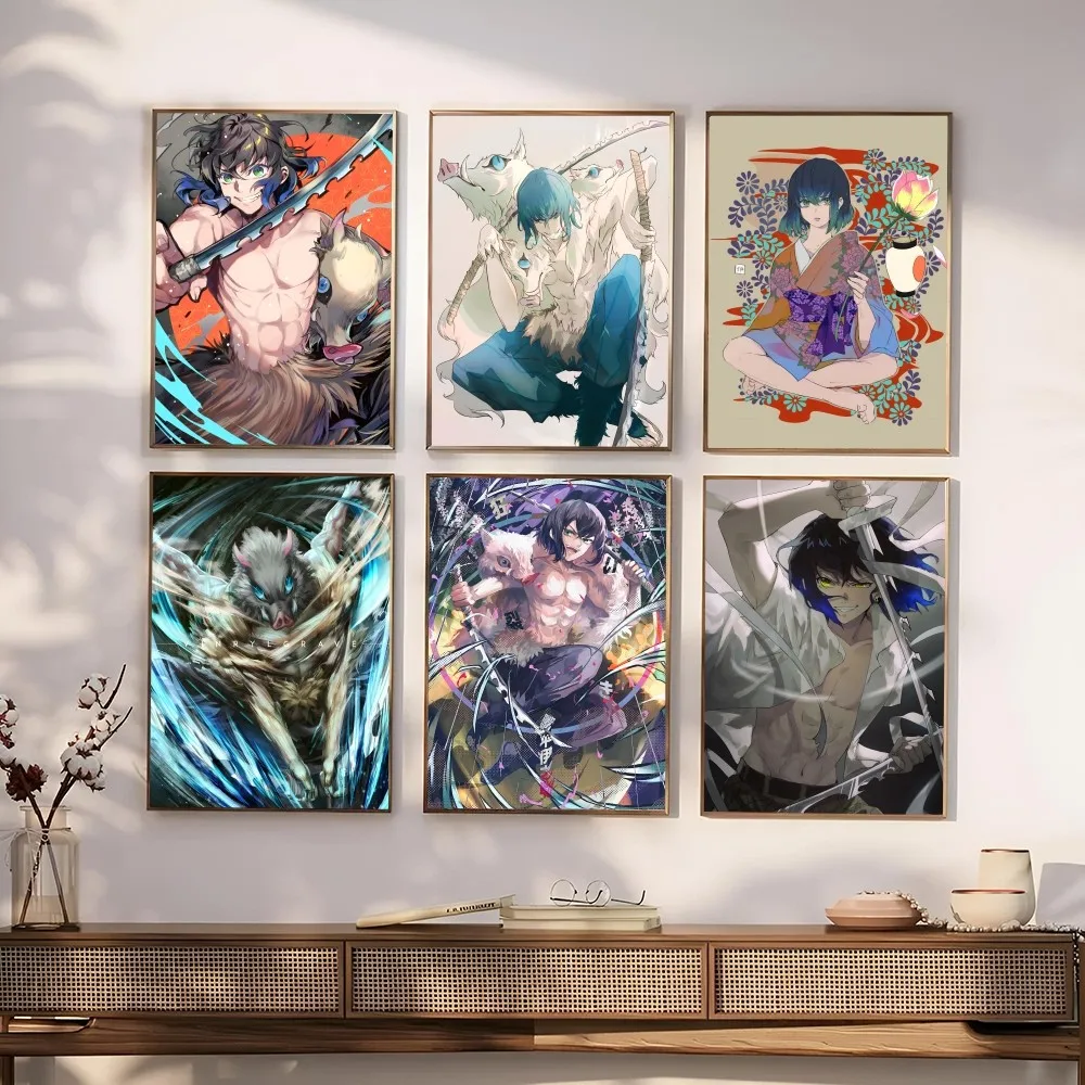 Аниме D-demon S-slayer плакат с принтом на бумаге для дома гостиной спальни входа бара