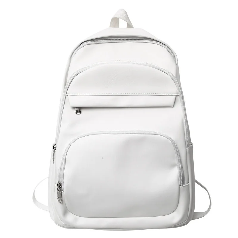 

TRAVEASY Women Backpack 2022 PU Hiking Men Backpack Waterproof Unisex Multiple Pockets Female Large Capacity Business Laptop Bag