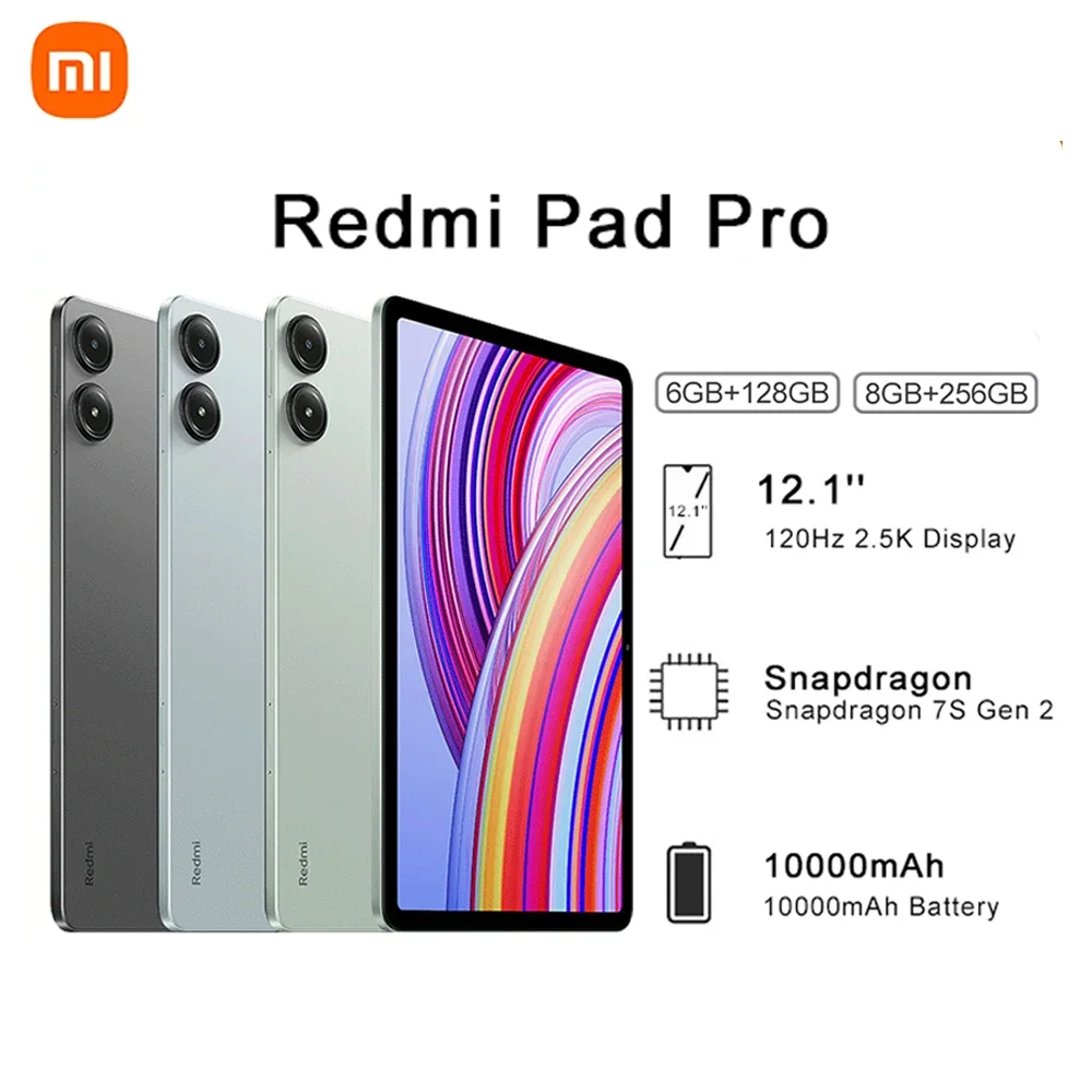 Планшет Xiaomi Redmi Pad Pro, Wi-Fi, 120 Гц, 2,5 K, Snapdragon®7S Gen 2 ...