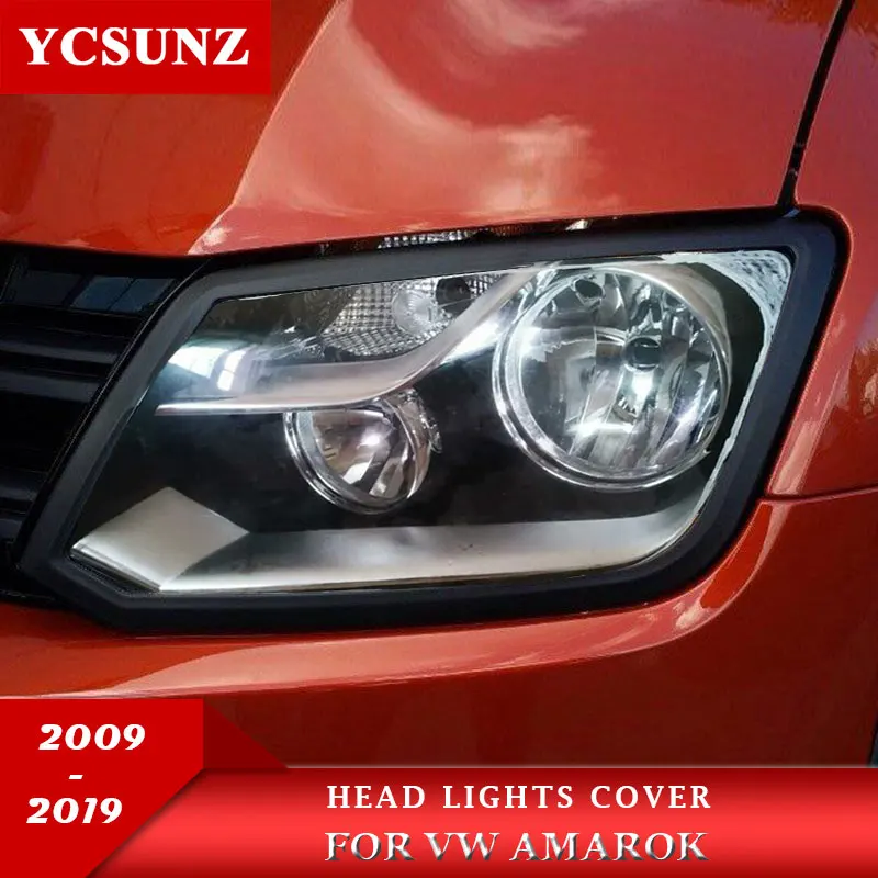 Фара окружает отделкой для Vw Amarok 2009 2010 2011 2012 2013 2014 2015 2016 2017 2018 2019 углеродное