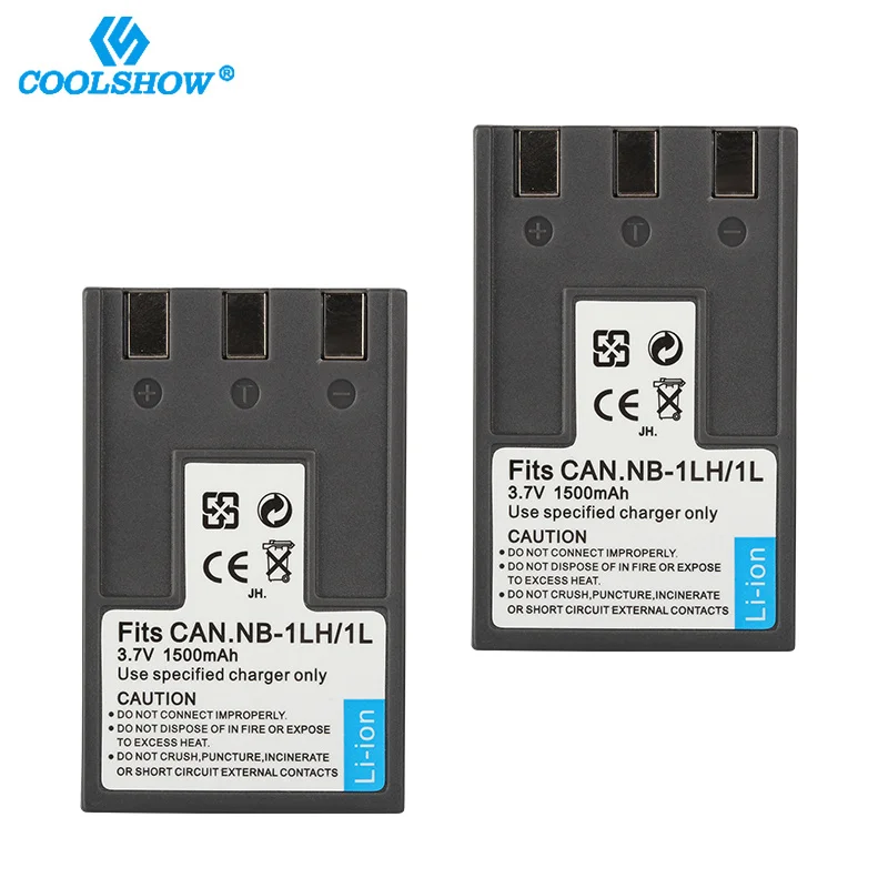 Аккумуляторная батарея для Canon PowerShot 100 200 S110 Digital ELPH S110 S200 S230 S300 S330 S400 S410, 1500 мАч