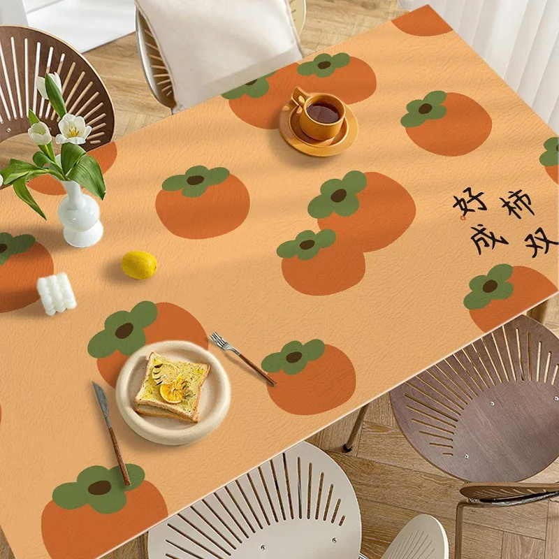 Модная стильная кофейная скатерть, Кожаная подушка, подушка для обеденного стола, домашняя прямоугольная скатерть 60TNFMJ01