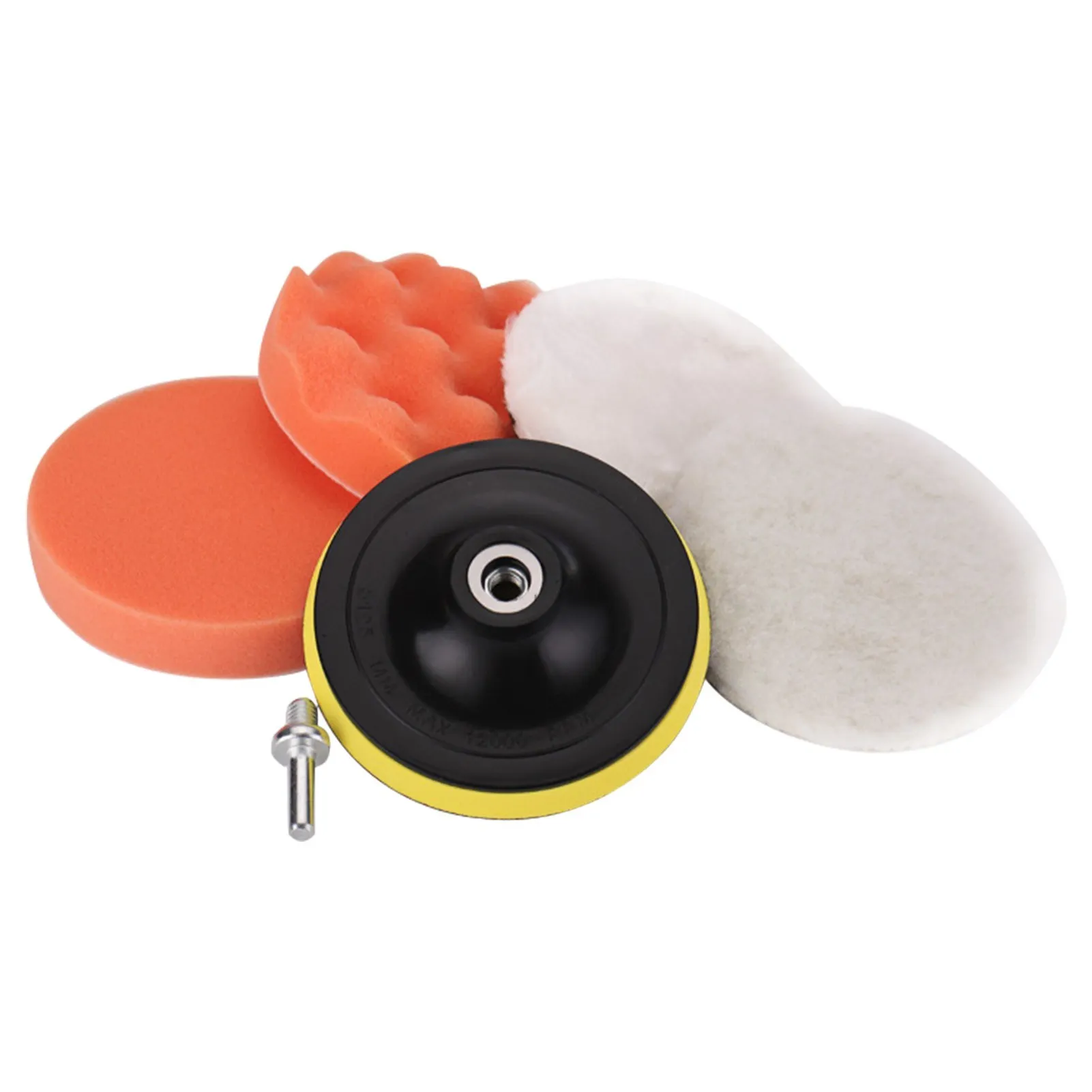

Car Foam Drill Buffing Pad Polishing Pad Kit 6 Pcs 4 Inch Car Buffer Polishing Kits Sponge