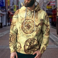 keke 2022 spring and autumn new viking compass fashion mens hoodie sweatshirt pullover shirt sportswear mens and womens tops