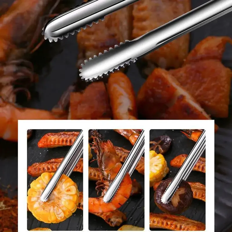 Penyepit Panggangan Keluli Tahan Karat Ketibaan Baru Peralatan Memasak Untuk Pembakar BBQ Aksesori Dapur Bekalan Perkhemahan