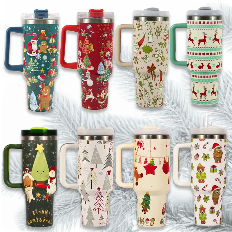 

New Christmas 304 Stainless Steel Insulation Handle Car Cup Ice Beer Cup Spot Wholesale