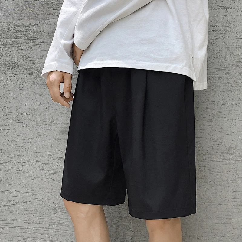 

Men's Casual Shorts, Soft, Tight Tie, Breathable, Knee Length, Ex tra Large, Unified Color, Loose, with Pockets, Summer