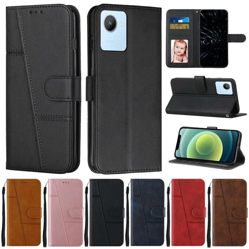

For Realme C30 Case Flip Wallet Book Cover on For Coque OPPO Realme C30 Phone Case Realme C35 C31 C 30 Leather Protective Cases