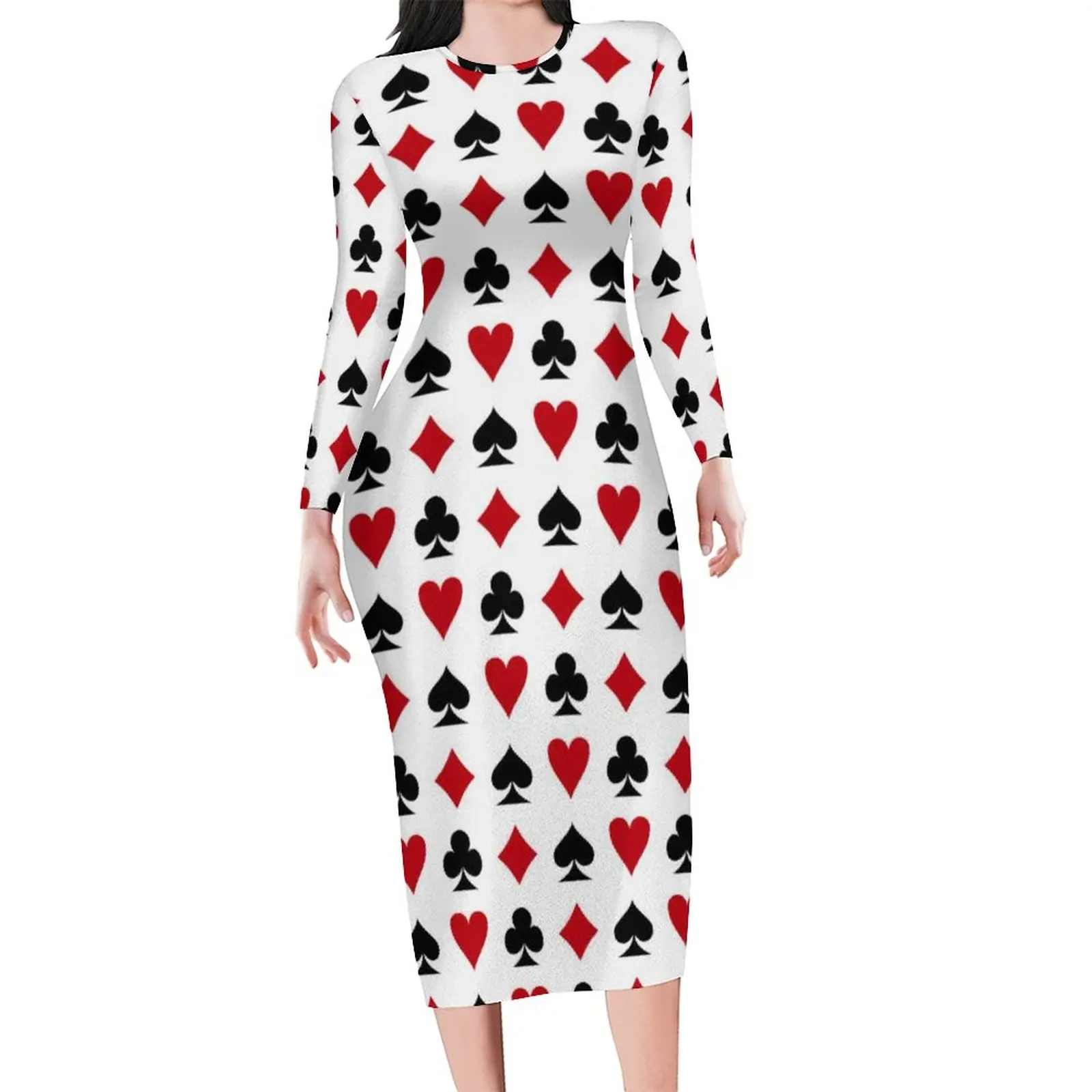 

Женское платье с длинным рукавом, облегающее платье в виде сердца