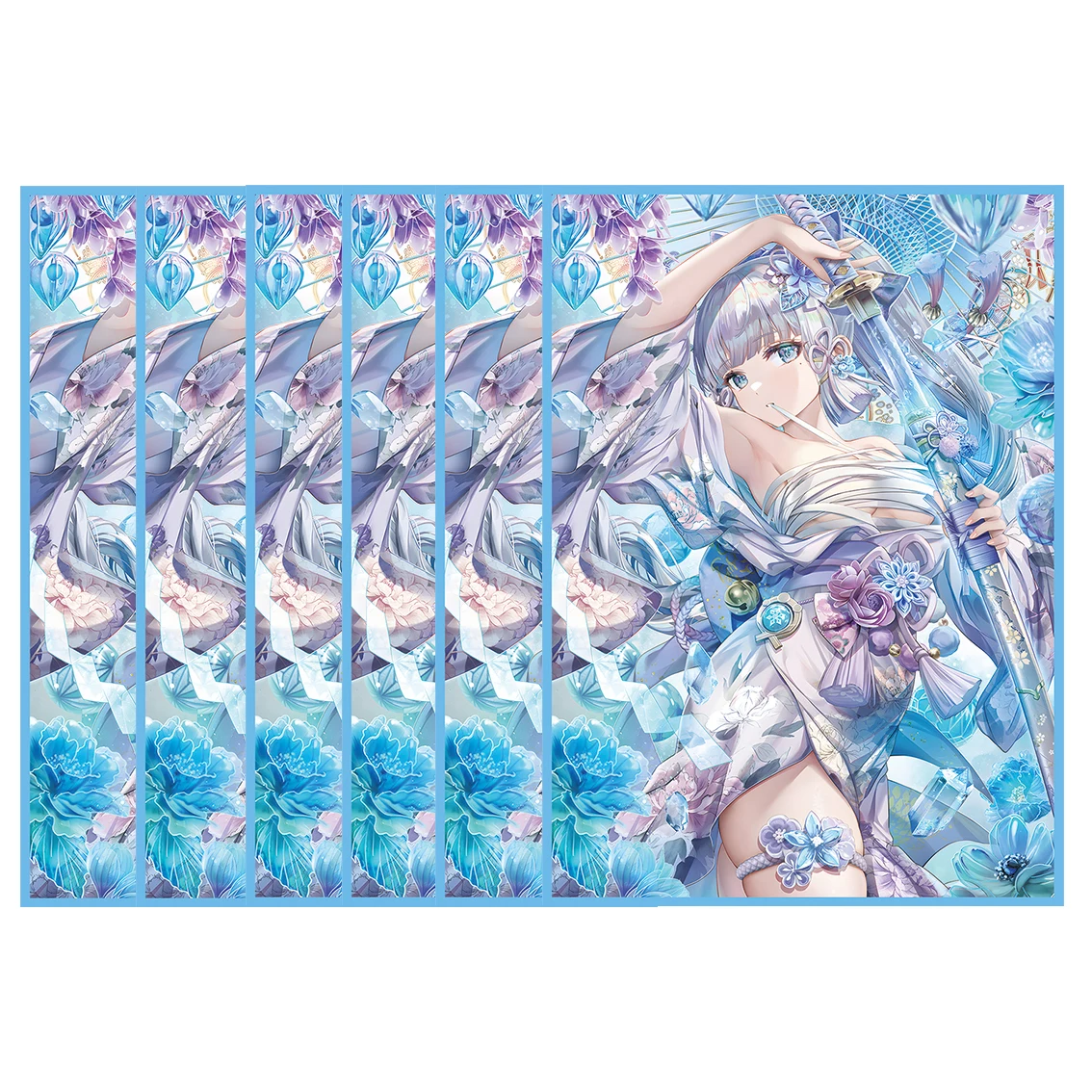 Лазерный топ-погрузчик 50ct рукава для торговых карт аниме защитный экран