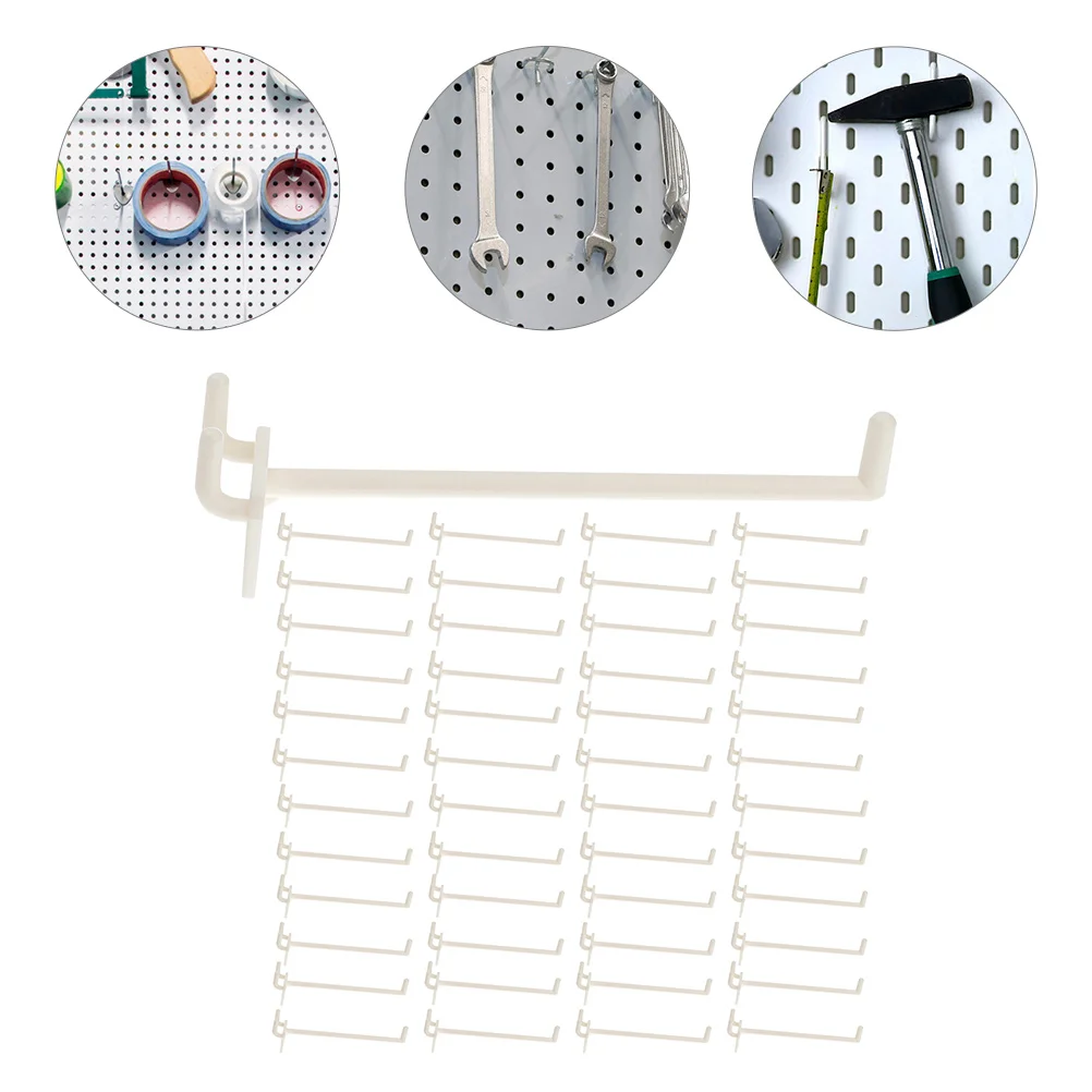 

50pcs Sturdy Portable Multi-purposes Utility Hanging Hooks Pegboard Hook For Store Shop Pegboard Hook Garage Pegboard
