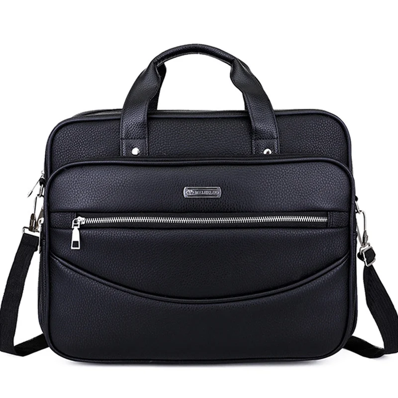 

Leather Men Casual Briefcase Handbags Male Crossbody Bag For Men's Travel Bags Laptop Business Big Bags Shoulder Purses XA187ZC