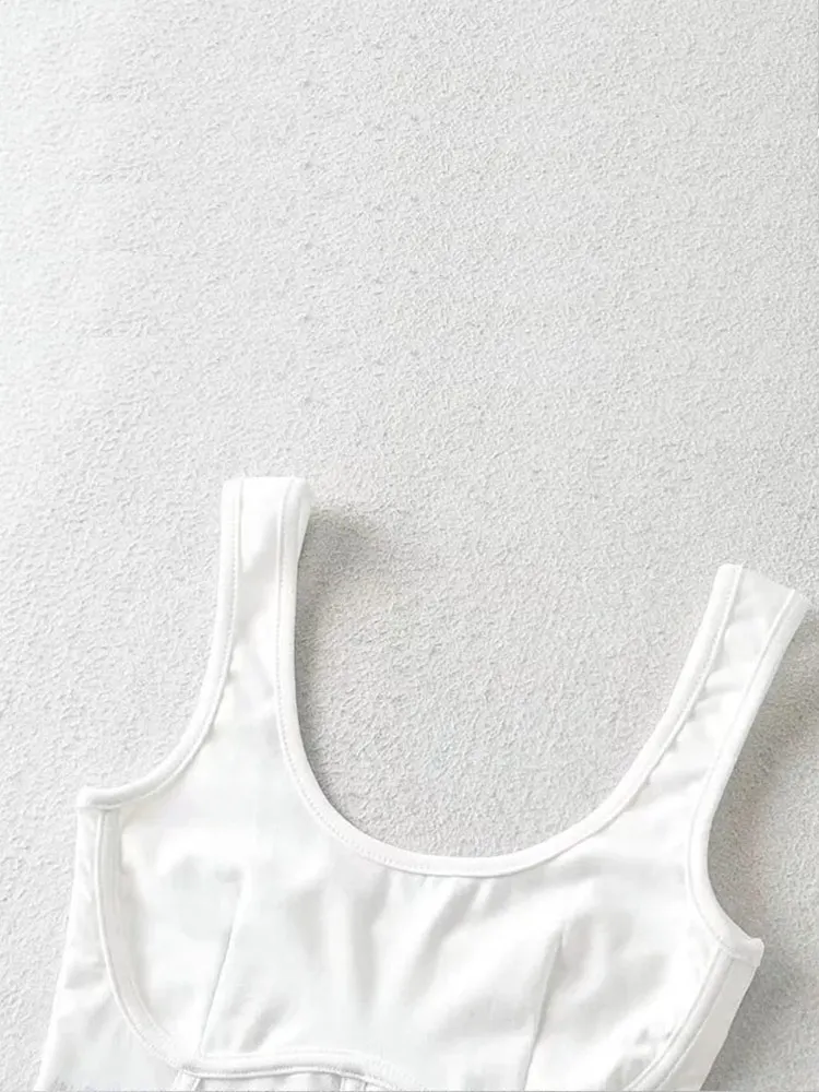 Женский корсет-майка с сетчатыми вставками