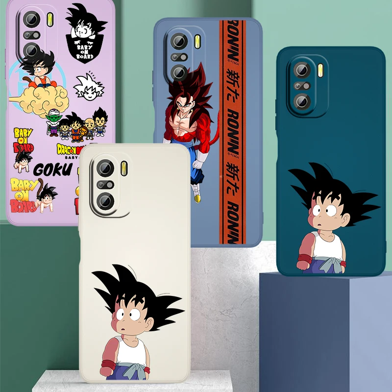

Dragon Ball cute and funny Goku For Xiaomi Redmi K50 K40 10X 10 9T 9AT 9A 9C 9 8A 8 7 6A Gaming Pro Liquid Rope Phone Case