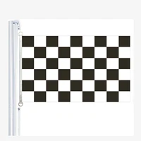 chequered black and white flag flag90150cm 100 polyester bannerdigital printing