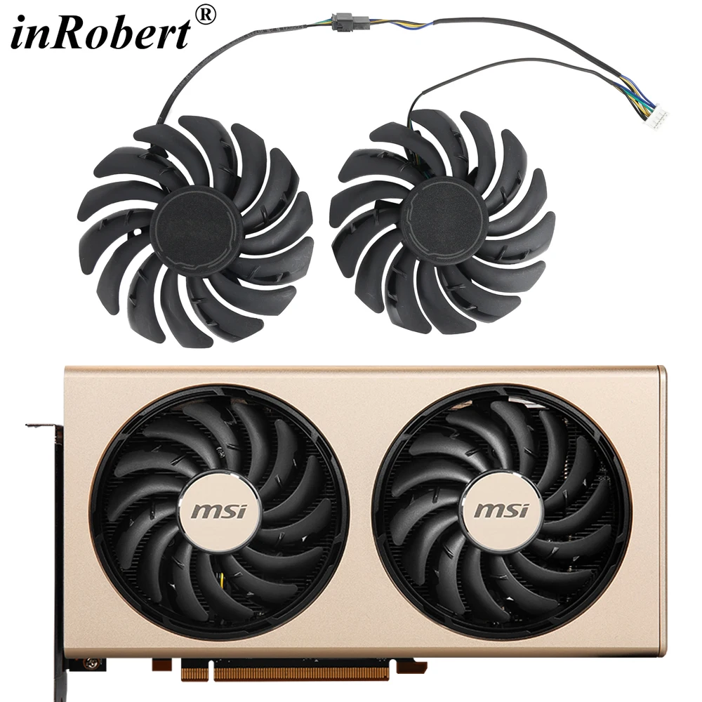 

87MM PLD09210S12HH 12V 0.40AMP RX5700 XT Video Card Fan For MSI Radeon RX 5700 EVOKE GP OC Graphics Card Replacement Fan