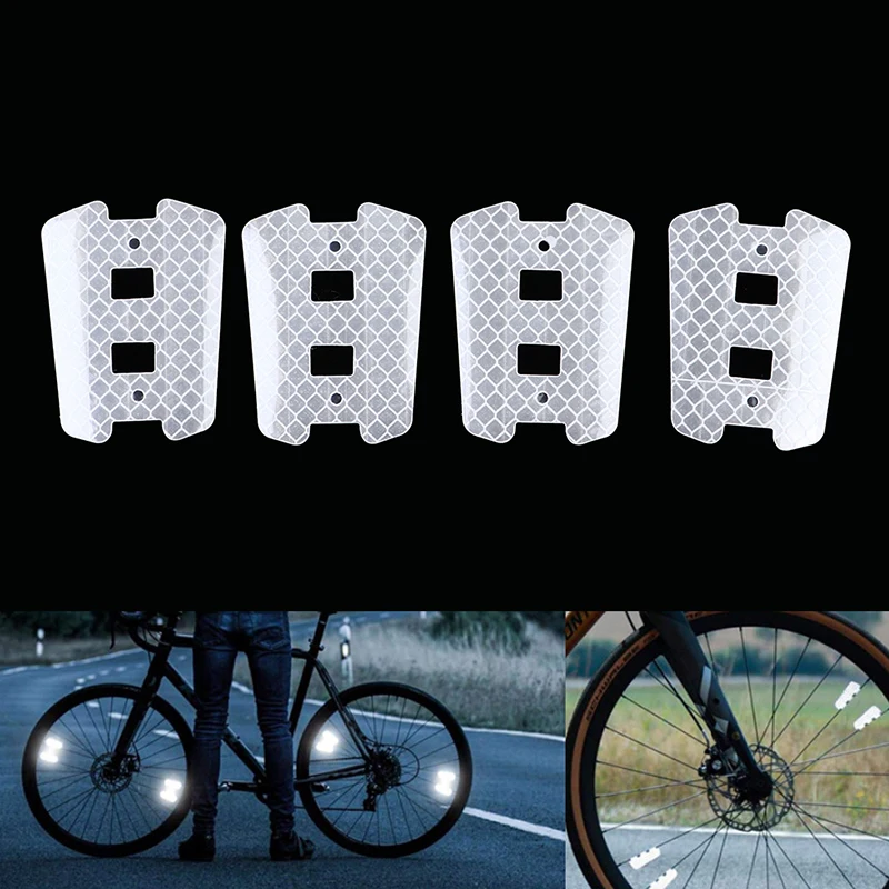 

4pcs Reflective Car Rim Wheel Tape Sticker Stripe Decal For Car Motorcycle Bike