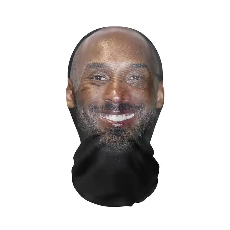 Cosplay Spoof Mask Kanye Halloween Kobe Funny Headgear 3D Sand Carving Par Performance