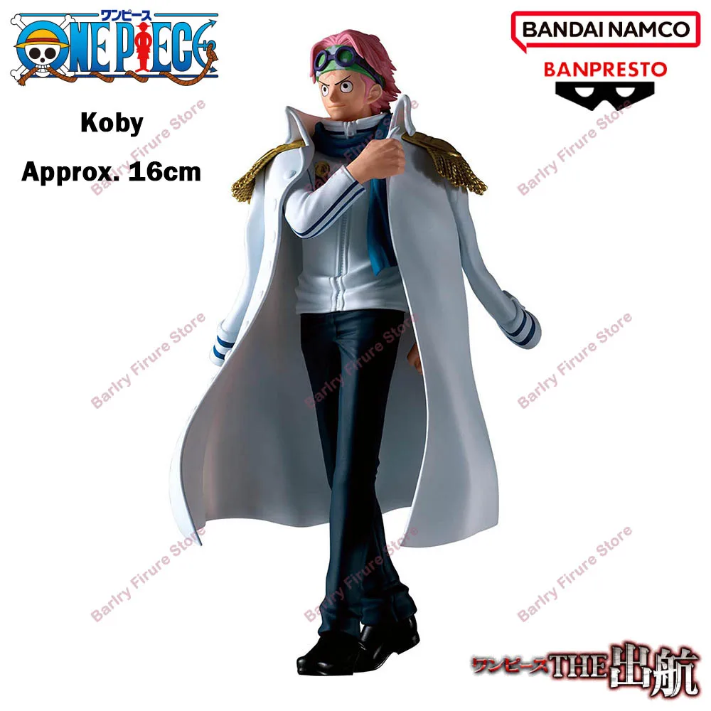 Фото BANDAI BANPRESTO One Piece The Shukko 16 см Koby Аниме Фигурка В наличии Коллекция Коллекция Модель Игрушки Праздничные Подарки №4