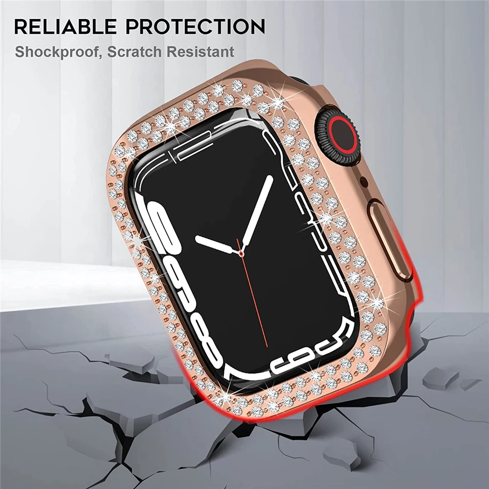 Чехол для apple watch Серия 7 6 5 4 SE 41 мм 40 45 44 без защиты экрана чехол iwatch бампер оболочка