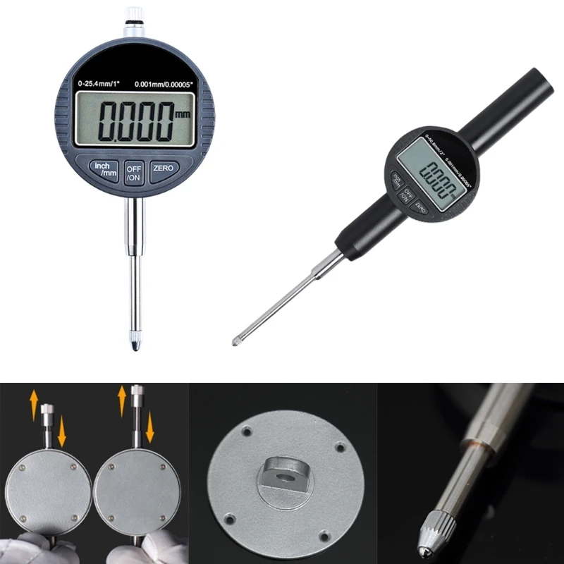 

Digital Indicator 0-12.7mm 0.001mm Micrometer Metric Inch Dial Indicator Gauge
