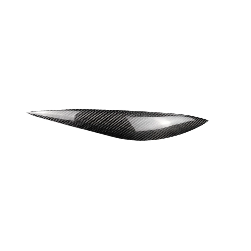 

1 Pair Car Trim DIY Accessory Carbon Fiber Headlights Eyebrow Eyelid Trim Car Decoration Sticker Compatible with Mercedes-