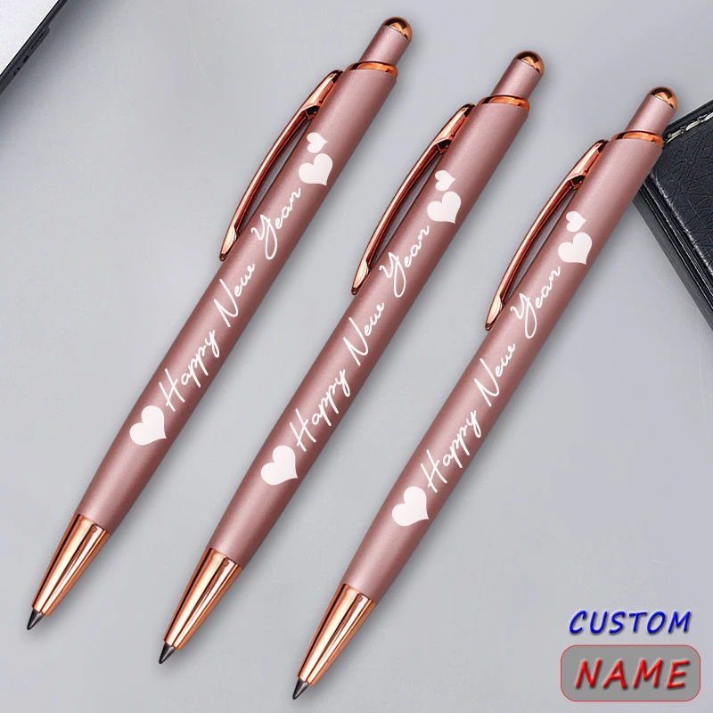 Personalized Luxury Ballpoint Pen Metal School Teacher Gift Supplies Stationery Office Writing Useful Lettering Cute 2023