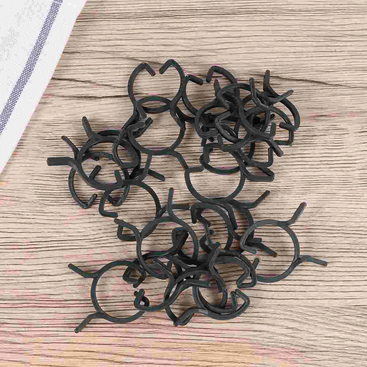 

100 Pcs/Pack Flower Fixed Clips Vegetable Gardening Zip Tie Mounts Tongs Peony