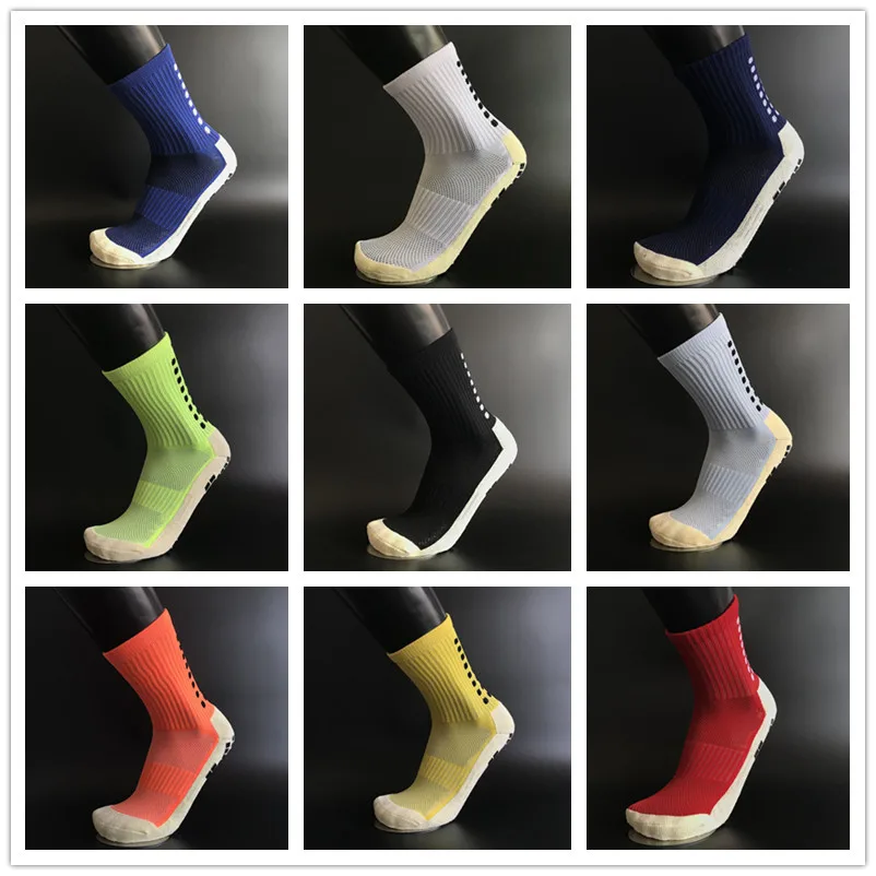 

Comfortable Football Socks Anti Slip Soccer Sports Men Womens Sport Socks Square Friction Film Thickened Towel Bottom W02