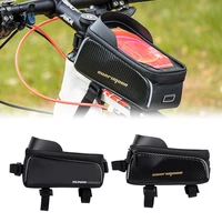 2021 new bicycle bike front top tube frame bag mtb waterproof cycling phone holder case bicycle bags panniers saddle bag