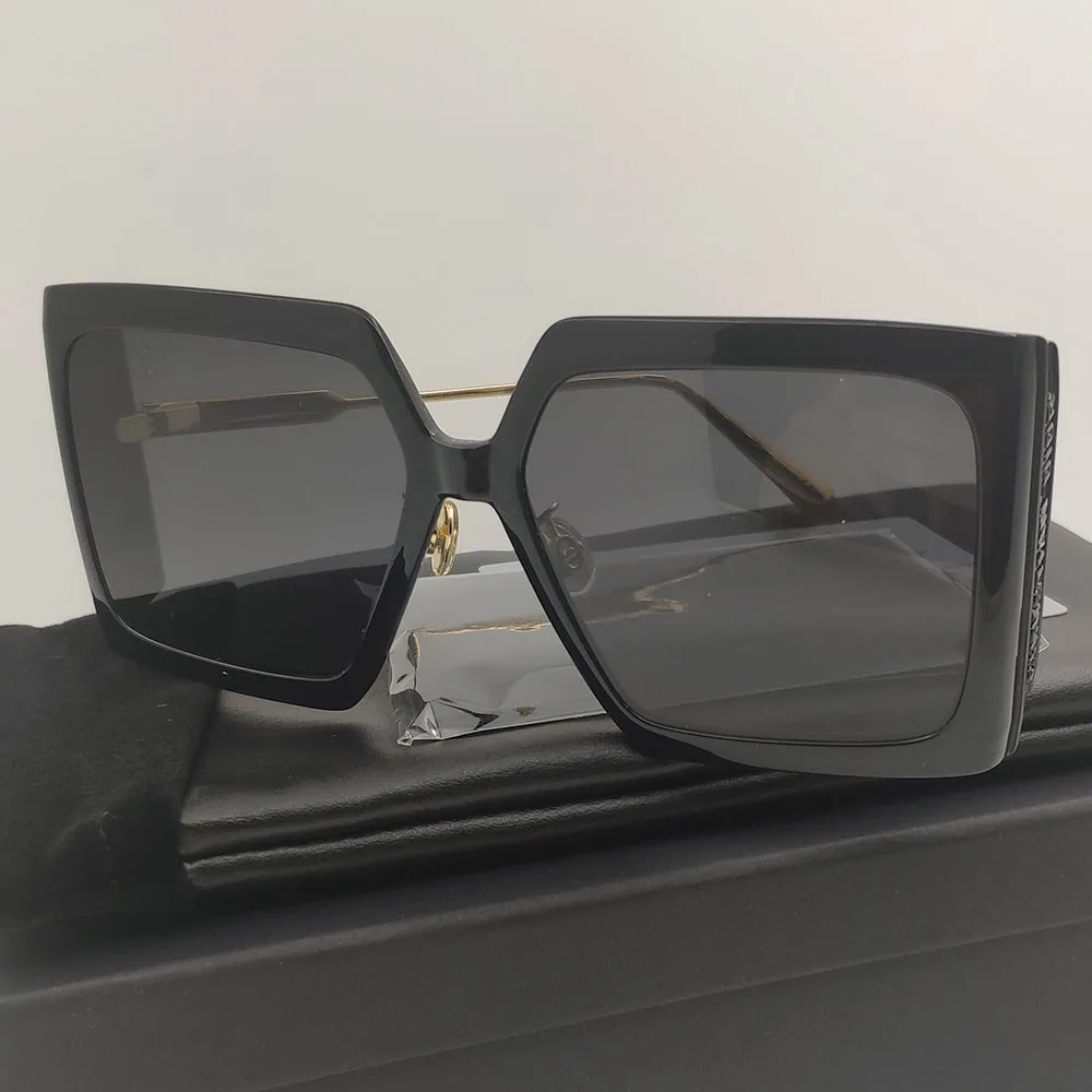 

Распродажа солнцезащитные очки с большой оправой черные очки 2020 квадратные брендовые дизайнерские ретро оттенки для женщин солнцезащитны...