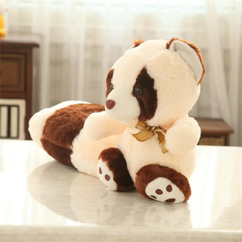 Симпатичная плюшевая игрушка с длинным хвостом енот детский игровой мат мягкая