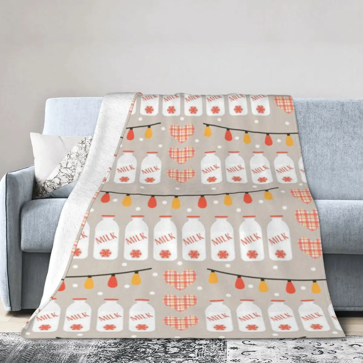 8. Доильное ультрамягкое одеяло из микрофлиса.