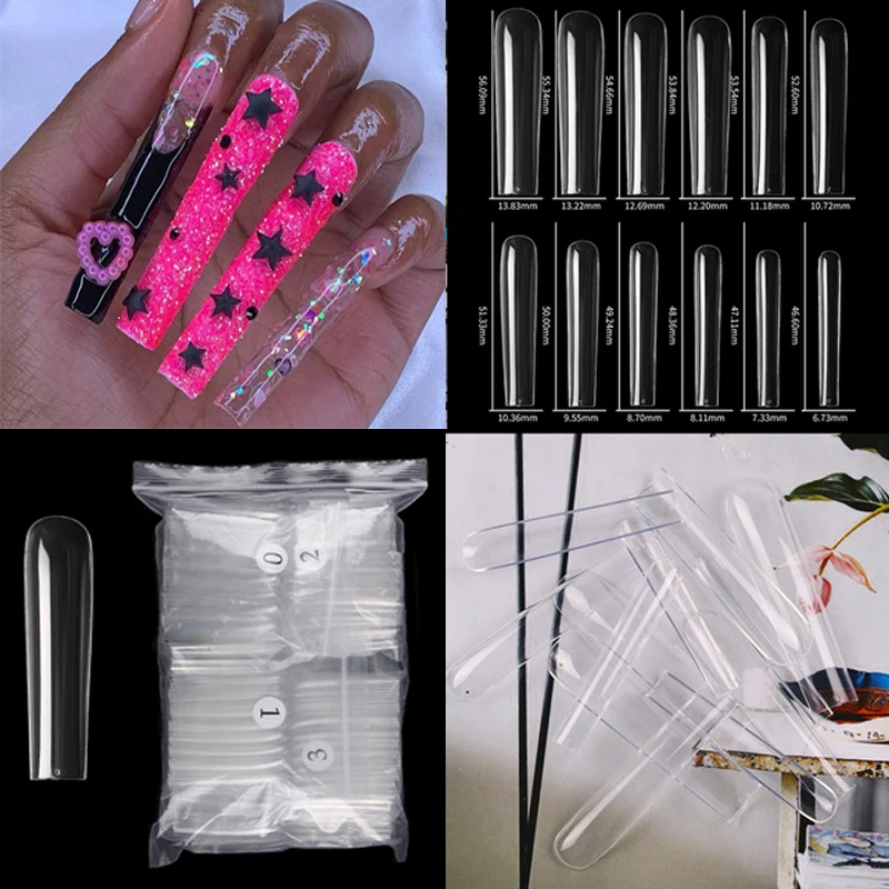 120 шт./упаковка акриловые накладные ногти размеры до 3XL