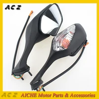 motorcycle rearview mirror led turn signal light scooters sideview mirrors for honda cbr1000rr 2008 2013 vfr1200 2010 2012