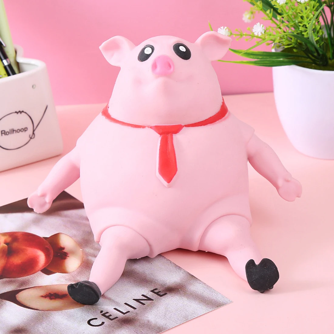 

Pig Decompression Squeeze Toy Funny Slow Rebound TPR Piggy Doll Stress Relief Toys Kids Interesting Gifts For Toddlers