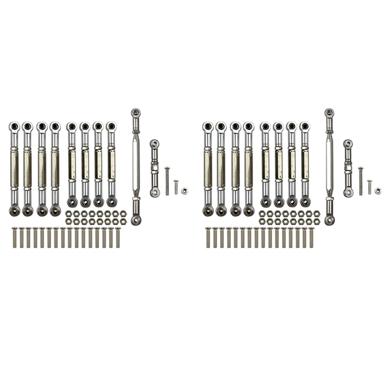 

2X For MN D90 D91 D96 D99S MN99S MN90 1/12 RC Car Upgrade Accessories Metal Pull Rod Steering Link Rod Set Parts,SR